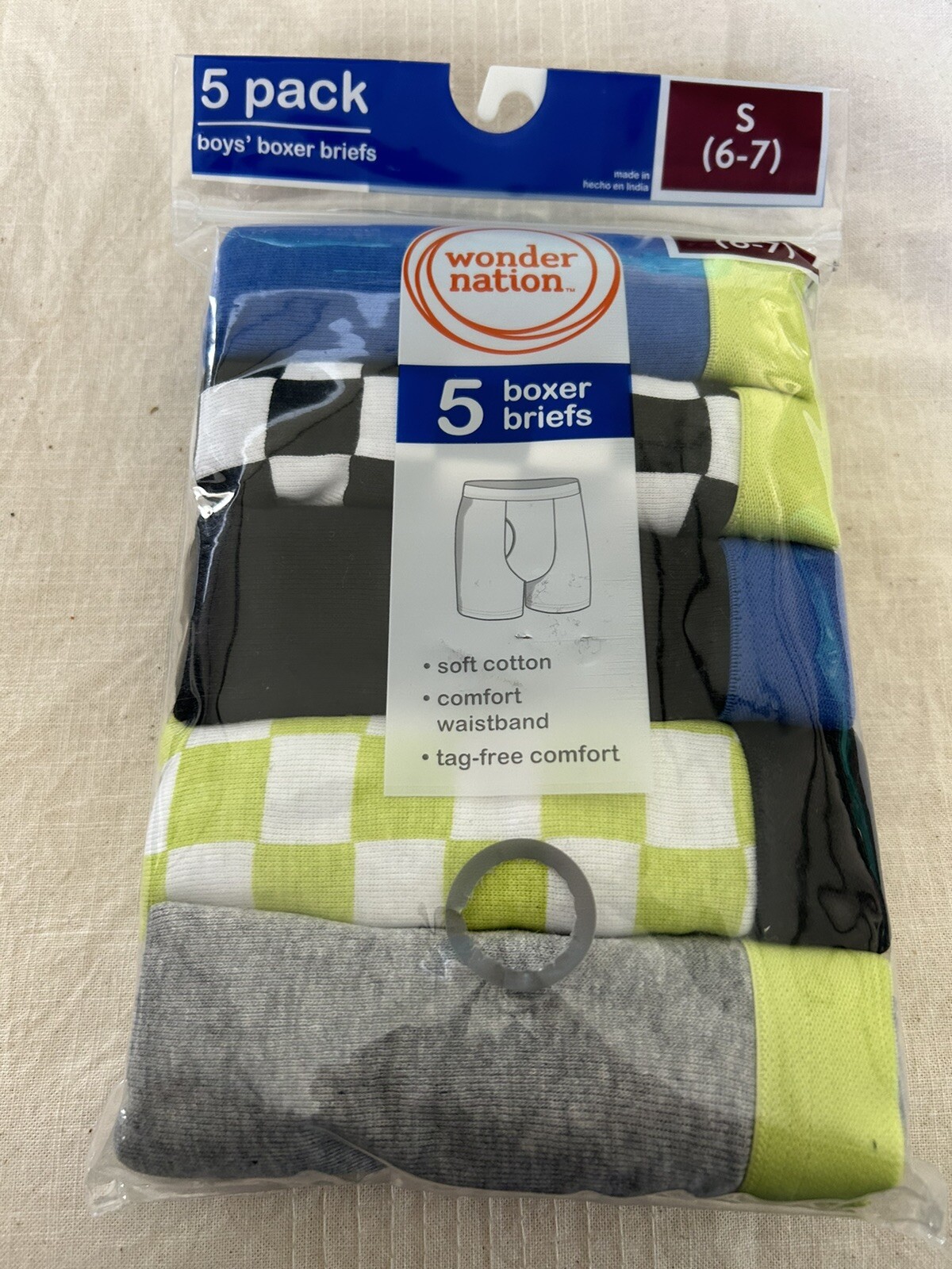 boys wonder nation boxer briefs 5 Pairs New Size 6-7