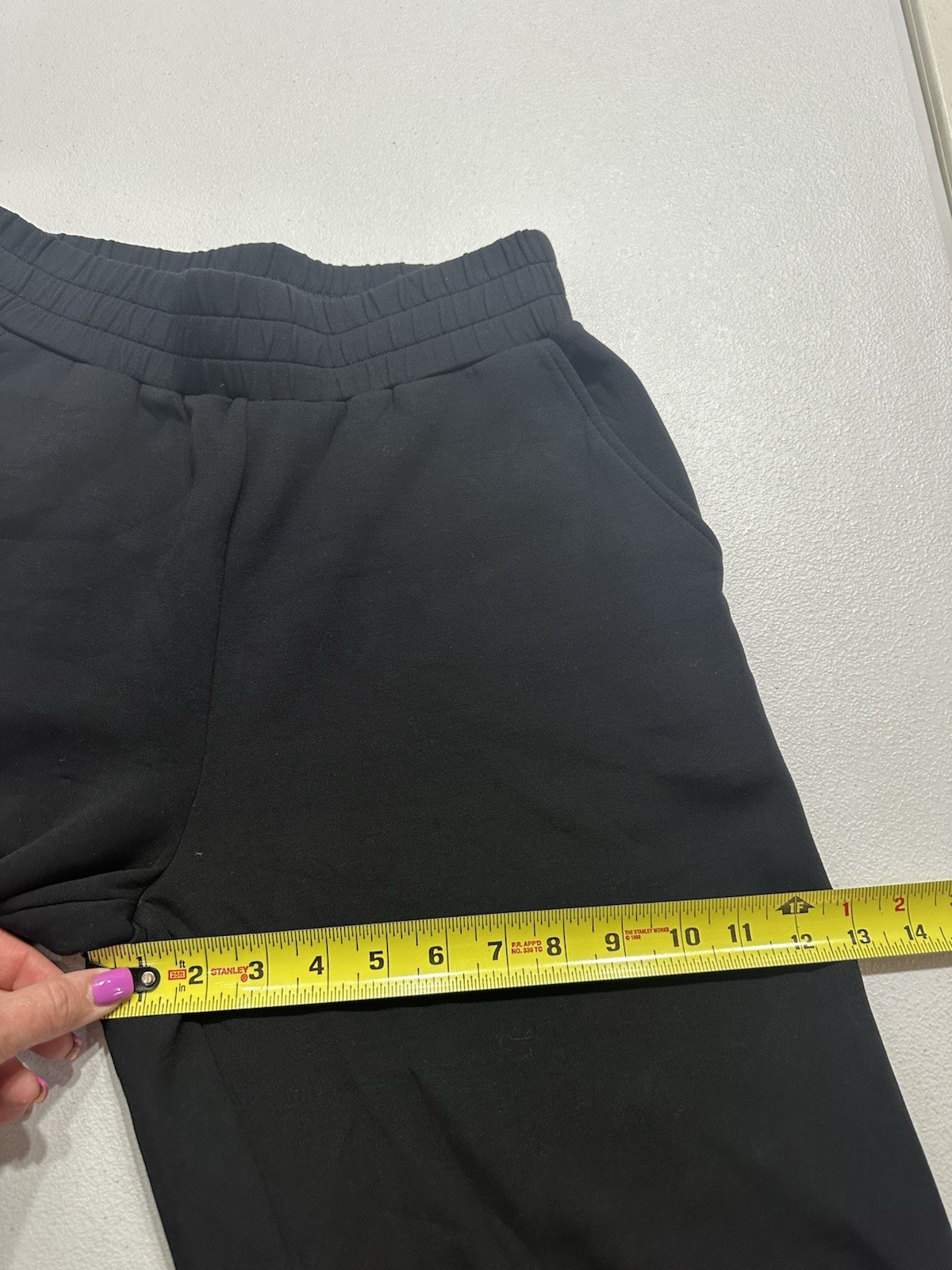 Varley Women’s S DoubleSoft Turn Up Cuff 26 Pant Black Sweatpant Jogger