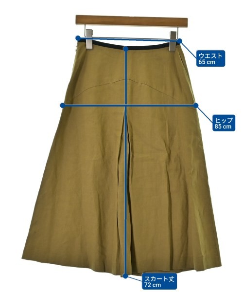 MARGARET HOWELL Long/Maxi Length Skirts Mustard 1(Approx. S) 2200696819070