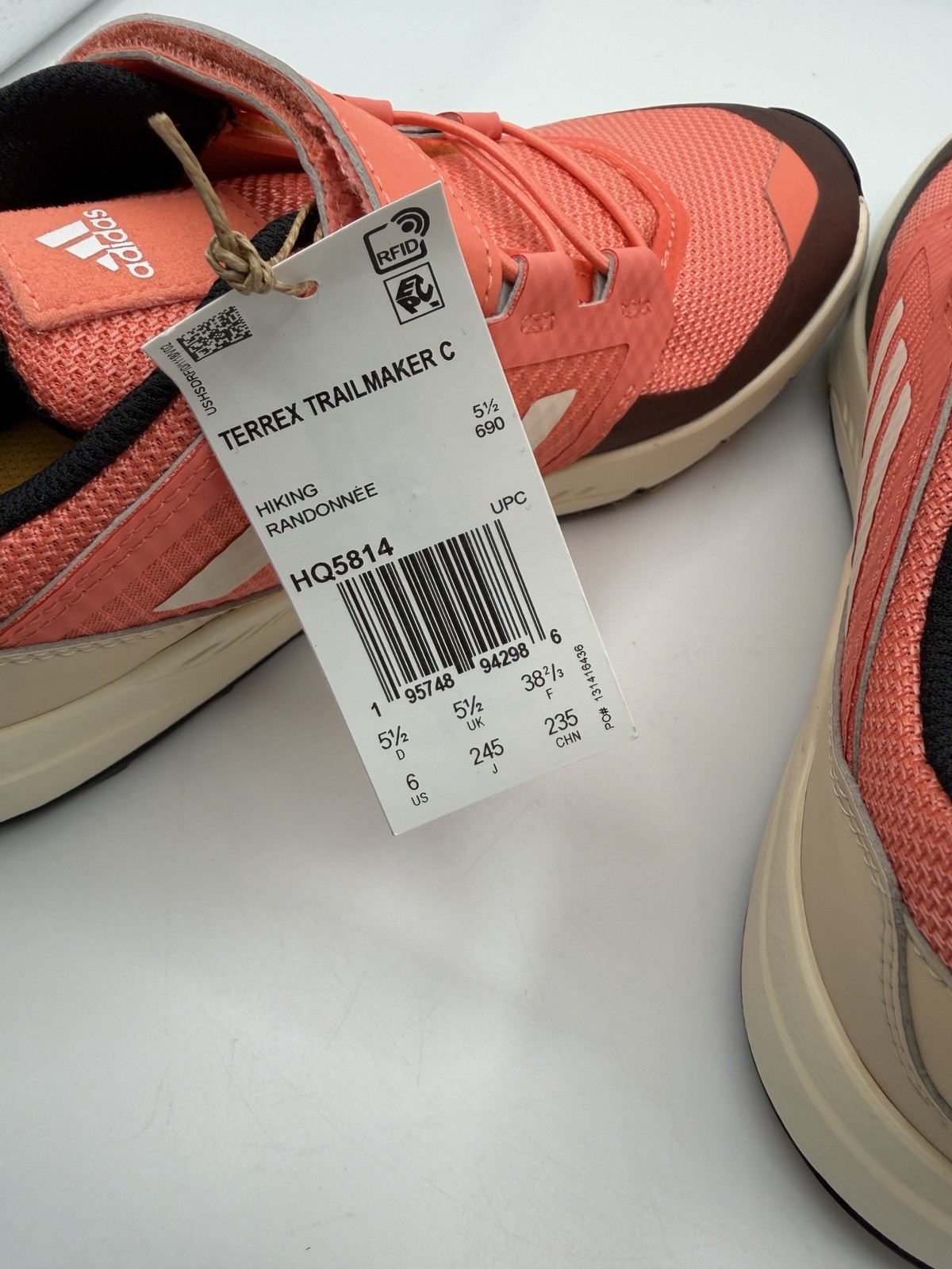 Adidas Terrex Trailmaker C Trail Sneaker,Youth 6,EU 38 2/3, Lightweight, NWOB