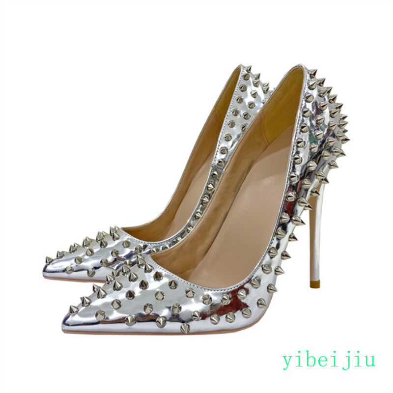 Women’s Pump Performance Dress Shoes Nightclub Rivets High Heels Spike Plus Size