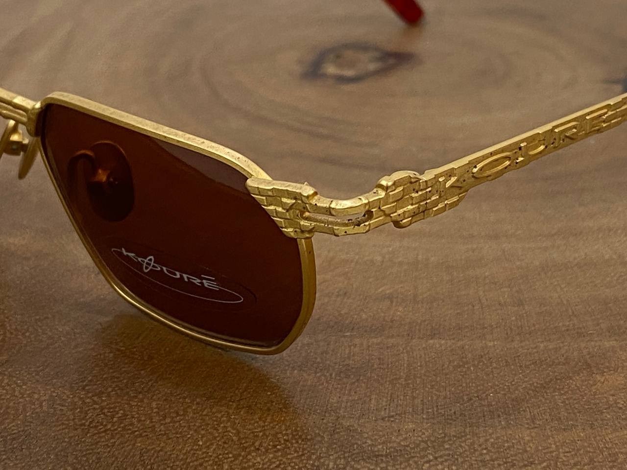 Koure Sunglasses Eyeglasses FRAME ONLY KR 8125 Gold 49 17 142 mm NO LENSES As is