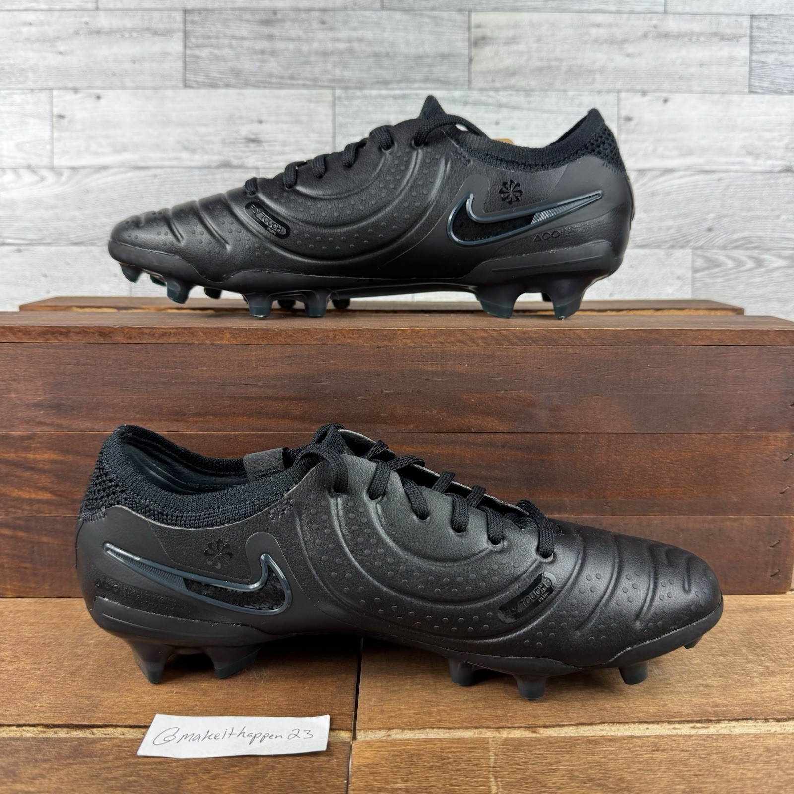 Nike Legend 10 Elite FG Soccer Black Deep Jungle DV4328-002 Men Size 5/Women 6.5