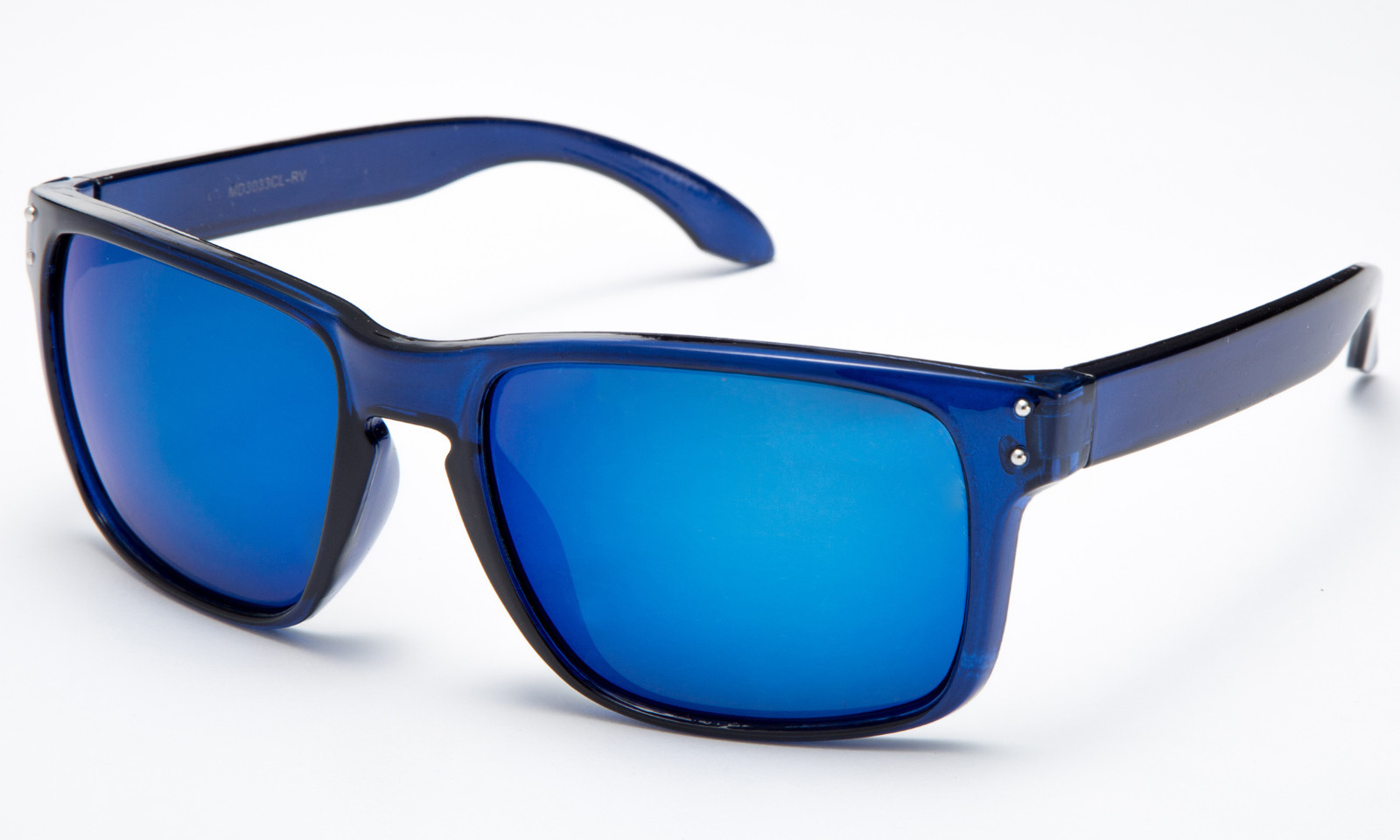 Retro Blue Ocean Sunglasses Flash Mirror Popular Sport Lens Keyhole New Style