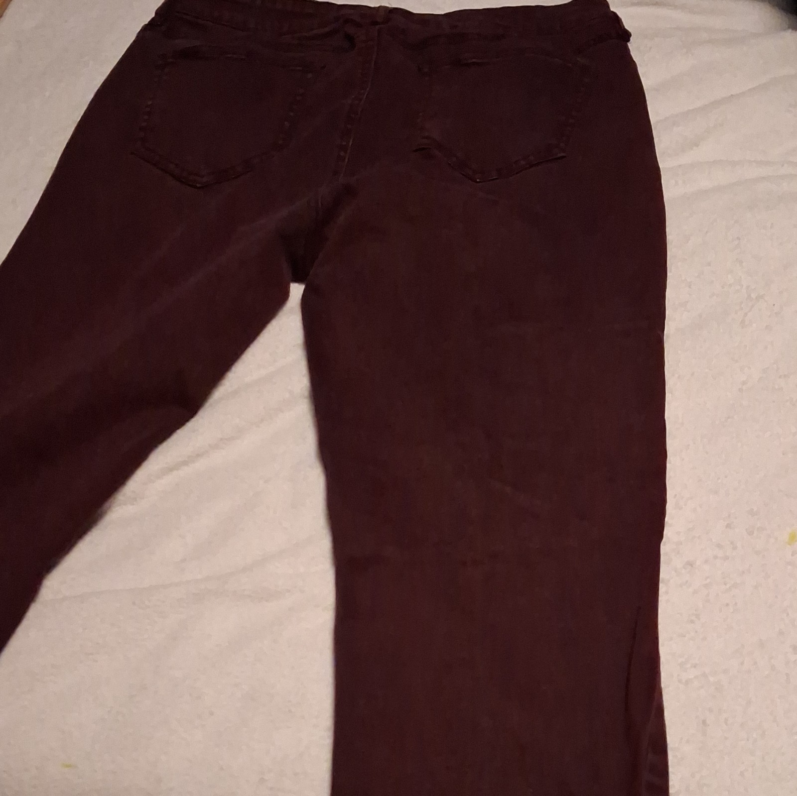 Buffalo David Bitton Women’s Burgundy Dark Wash Mid-Rise Stretch Skinny Jeans