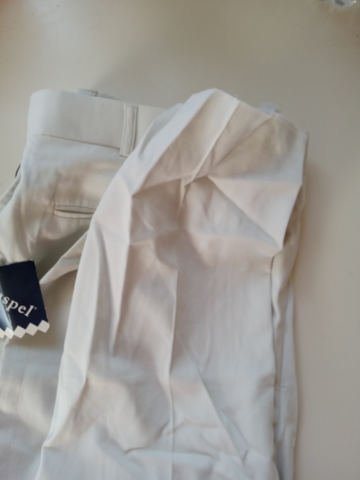 Haspel Pants Beige 38×38 Raw Hem NEW