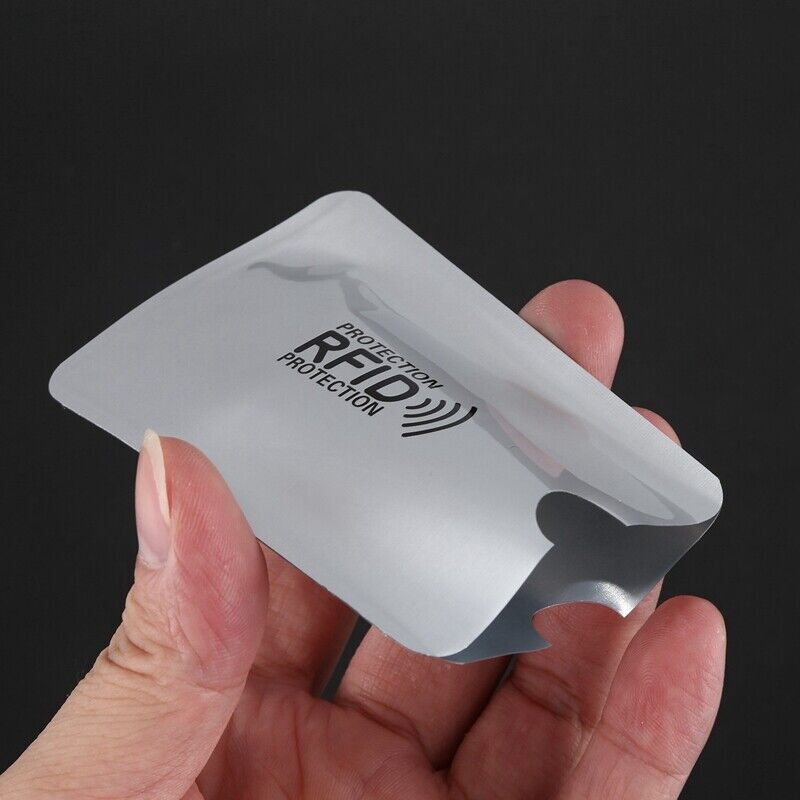 30RFID Blocking Sleeve Credit Card Protector Anti Theft Safety Shield Case Cover