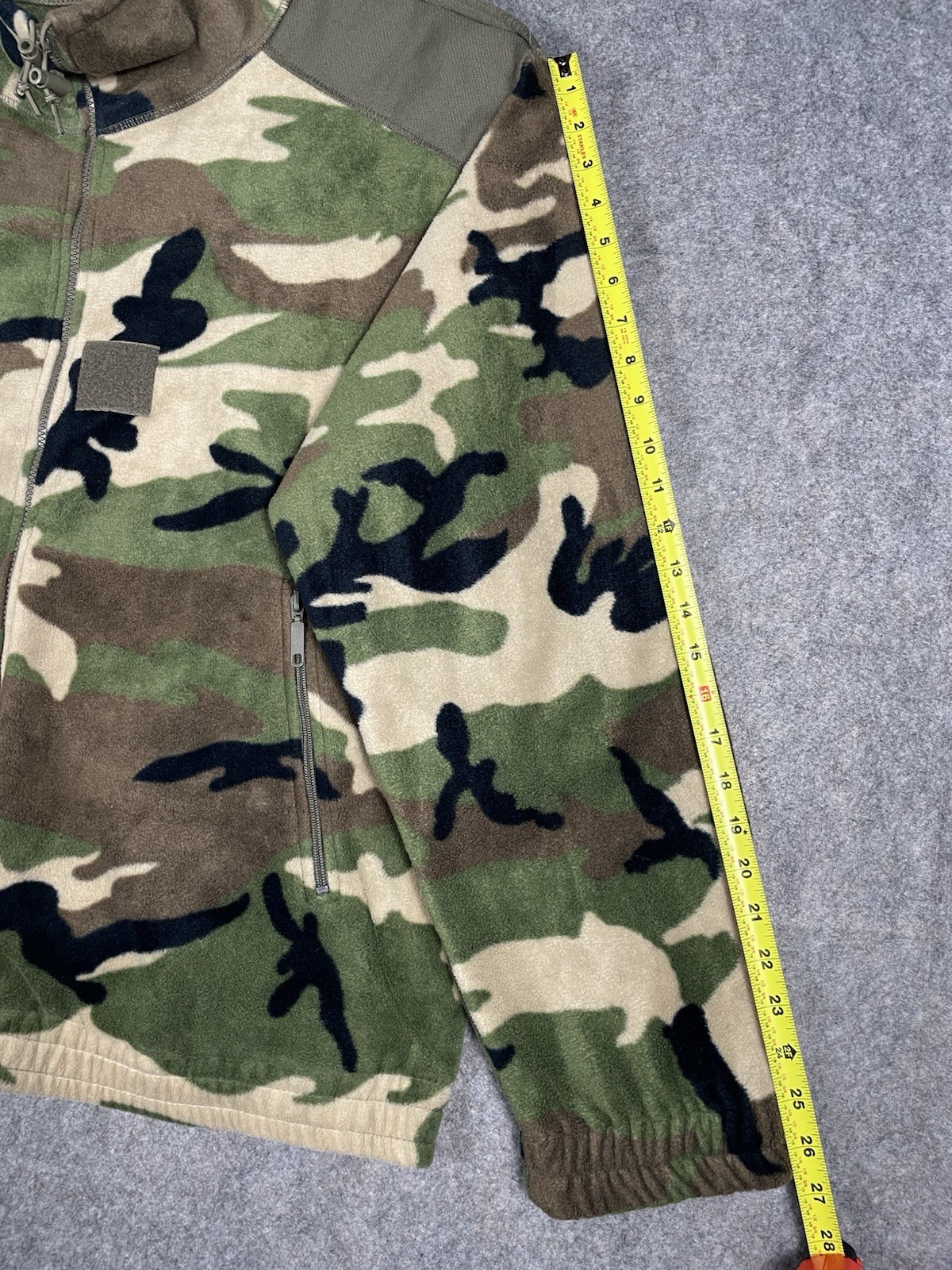 Mil-Tec By Strum Fleece Jacket Mens 2XL Camo Military Winter Full Zip Vintage