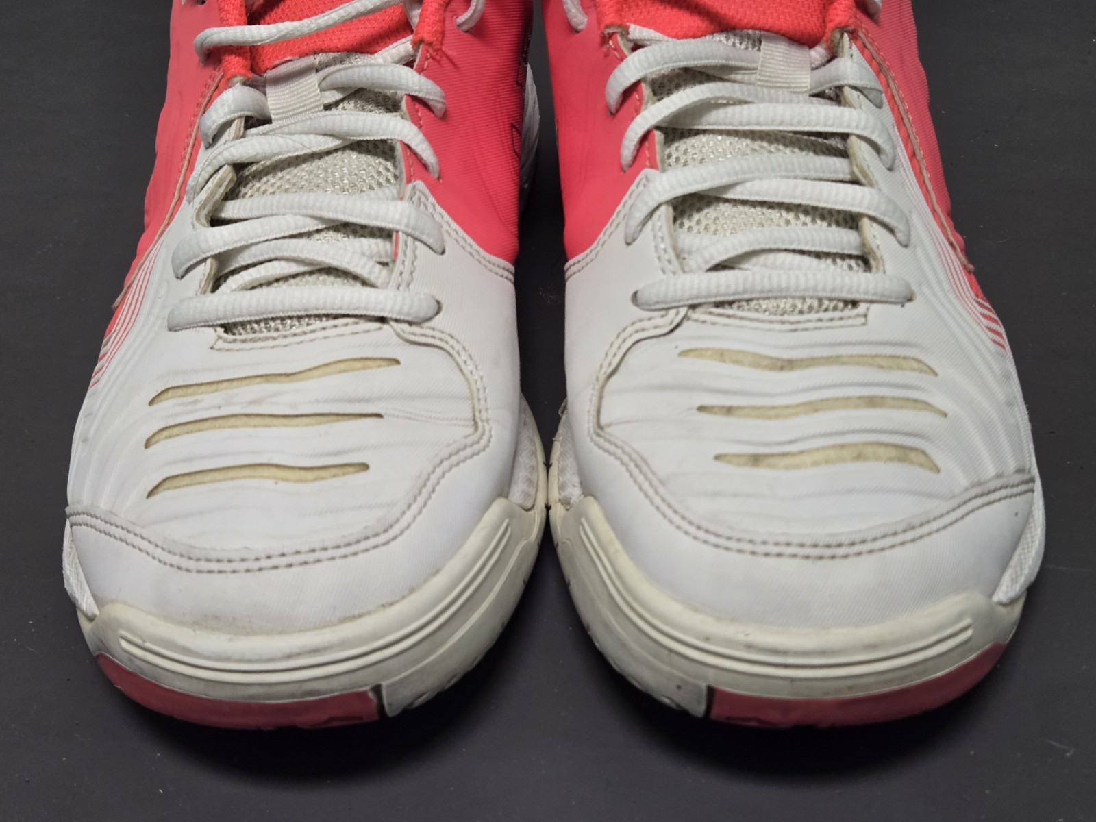 Asics Gel Game Womens Athletic Shoes E755Y Size 9.5 Coral Pink & White