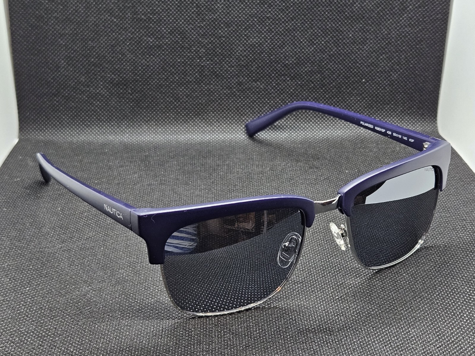 NAUTICA N3631SP 3631 420 Blue Silver 55-19-145 Sunglasses