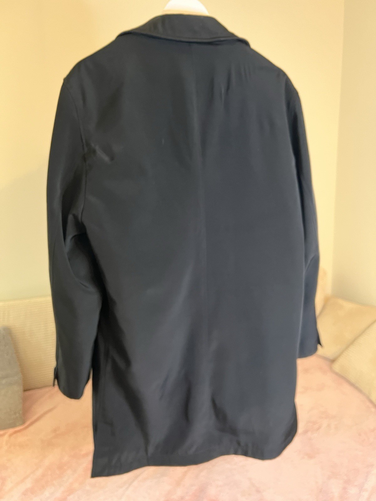 Calvin Klein Men’s 40S Black Trench/Over Coat Removable Liner