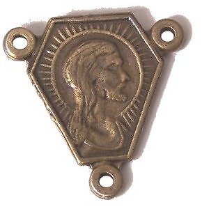 Jesus – Mary center piece – Bronze (1.3 cm-0.5″ )