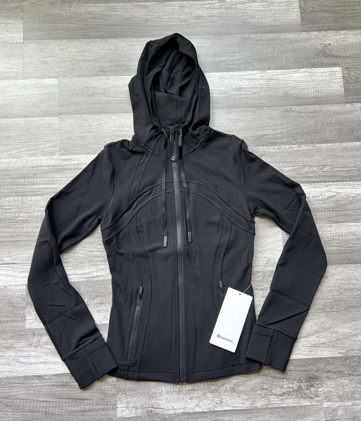 Lululemon Define Jacket Hooded Nulu Full Zipper Black Size 6 Small