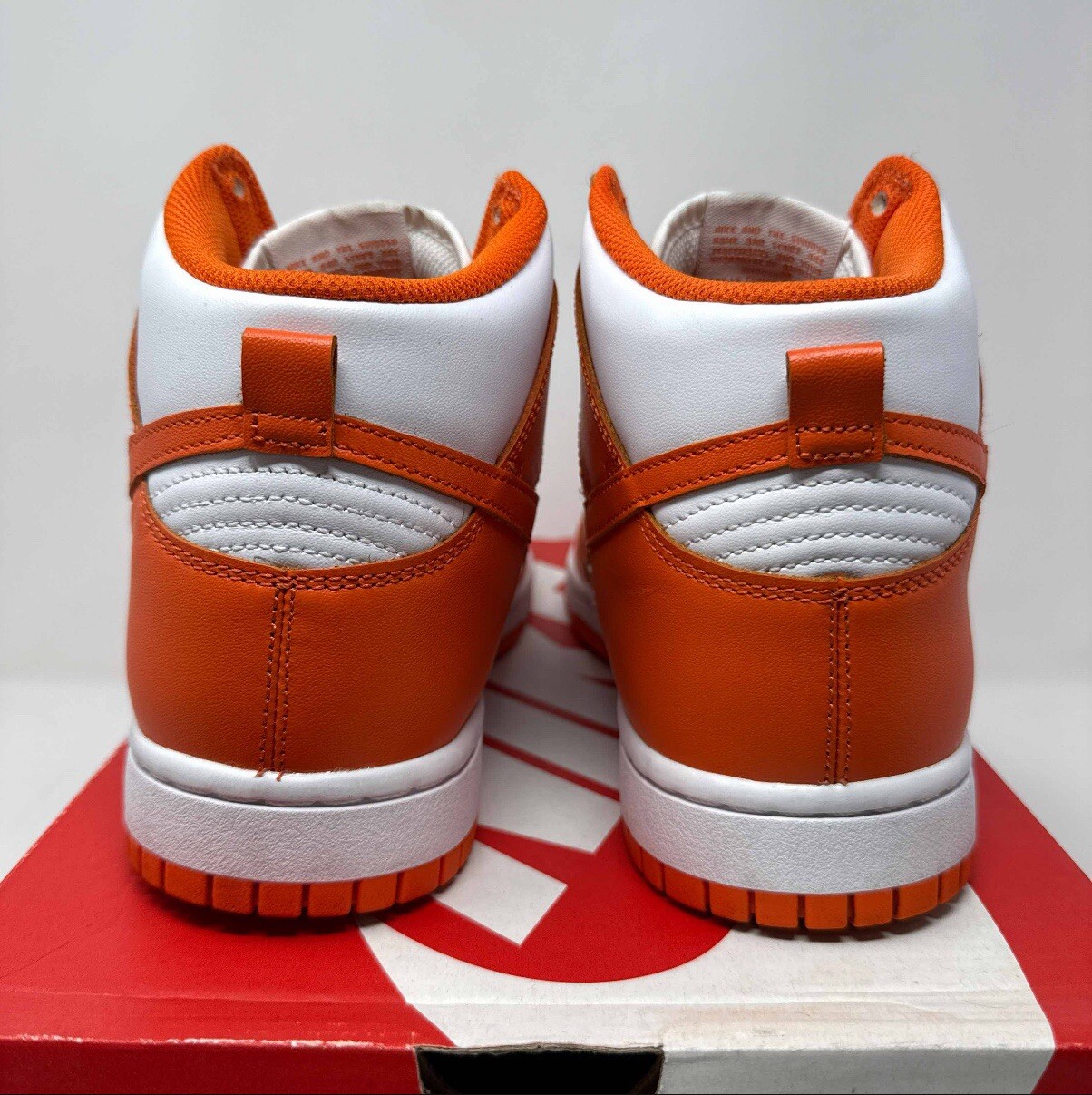 Nike Dunk High SP Syracuse 2021 DD1399 101 White/Orange Blaze Size 9