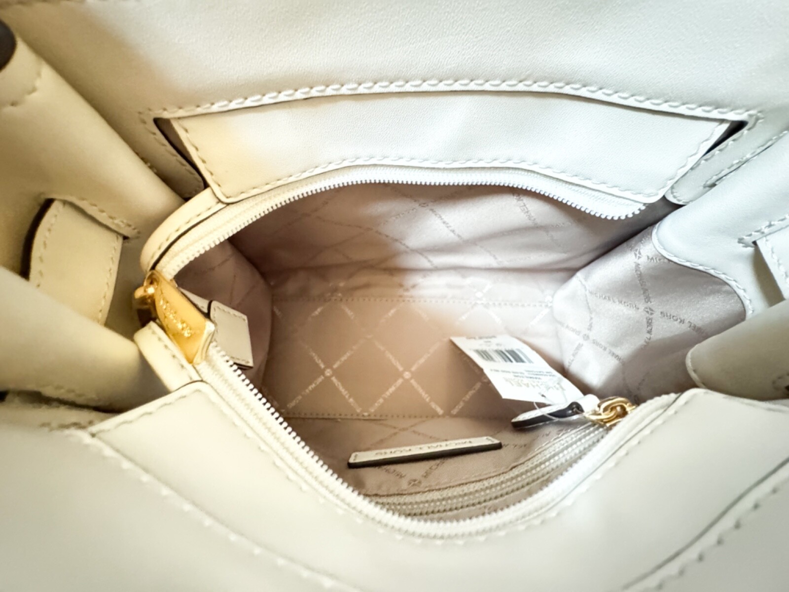 MICHAEL KORS HAMILTON SM SATCHEL SHOULDER BAG GRAPHIC LOGO GOLDEN ROD MULTI