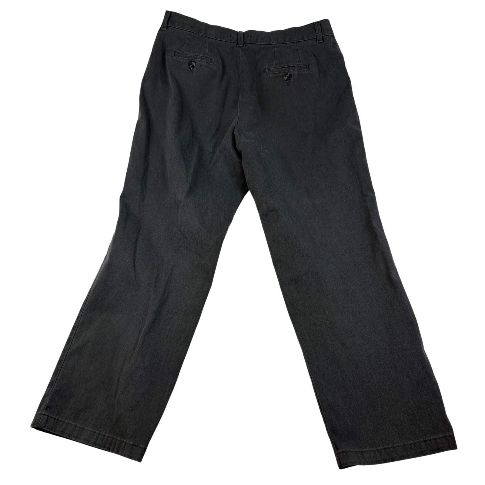 Lee Relaxed Straight Leg Gray Pants Womens 16 Medium 4951002 Charcoal Stretch