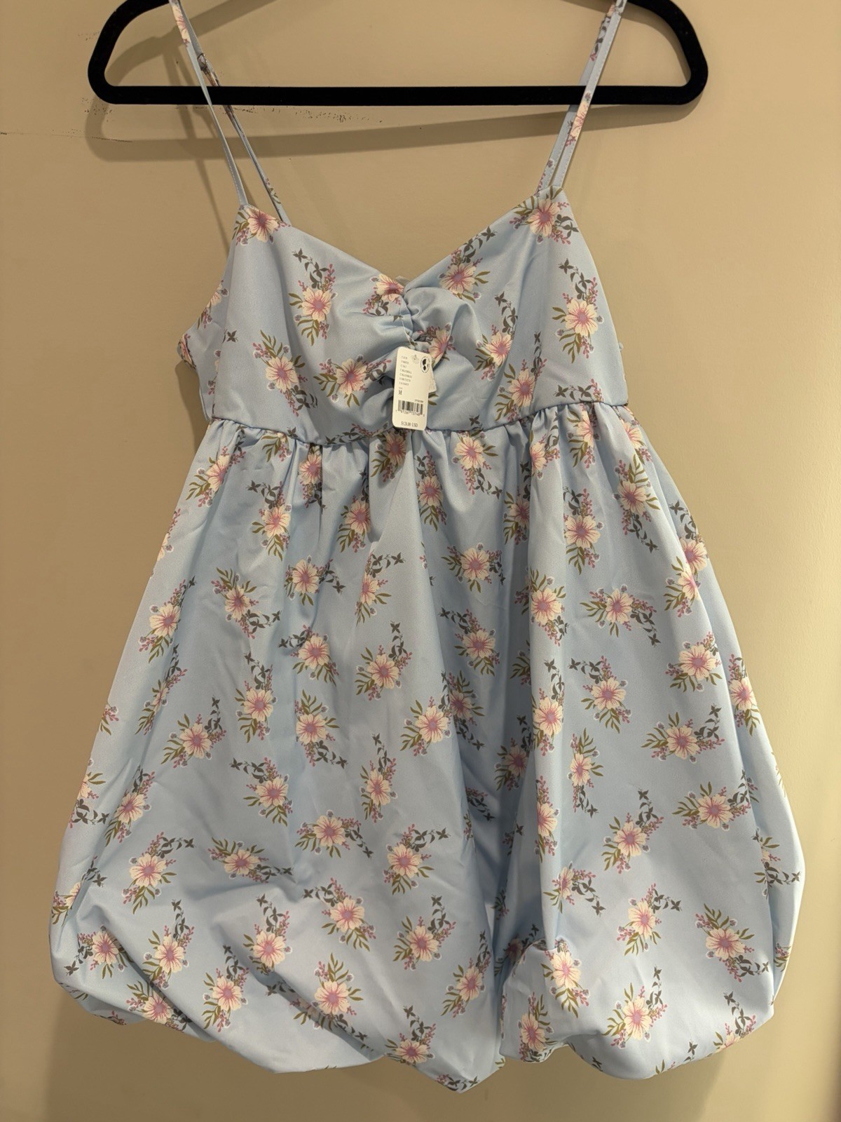 Free People In A Bubble Mini Dress – Bluebell Floral | Size Medium | NWT