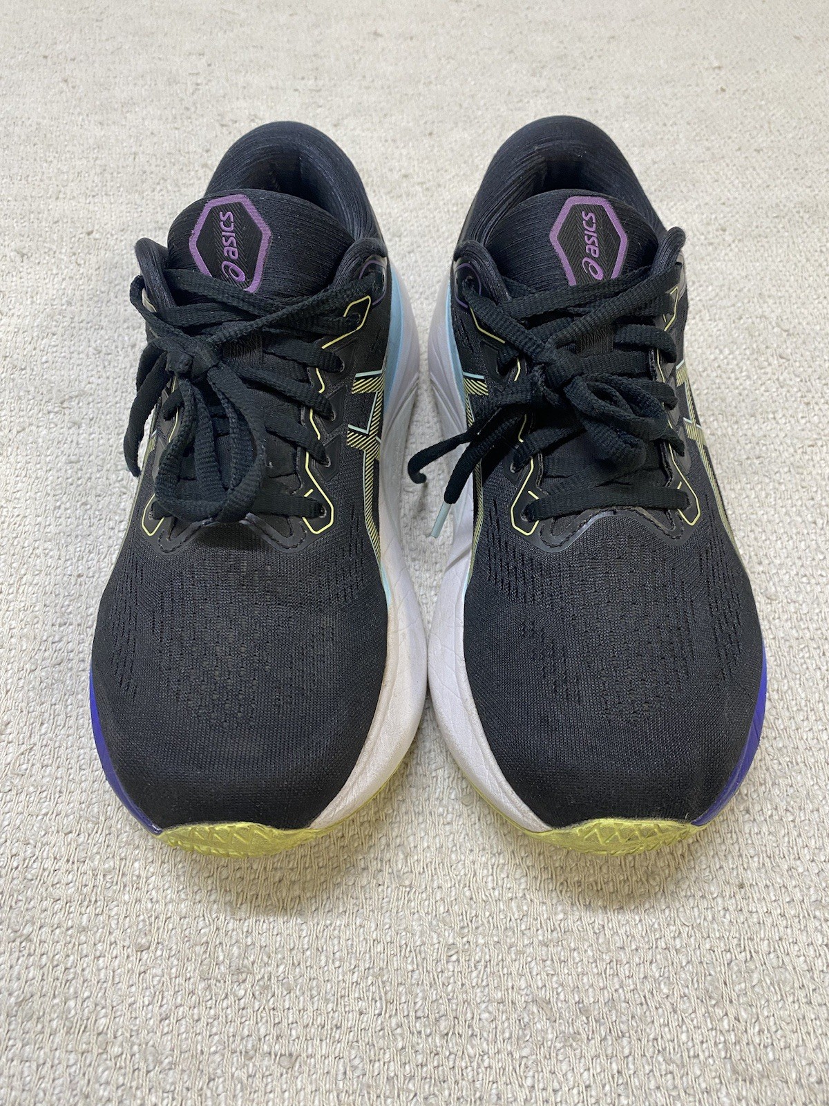 Asics Gel-Kayano 30 Women’s Running Shoes 9 1012B357 Black Gold Trainers