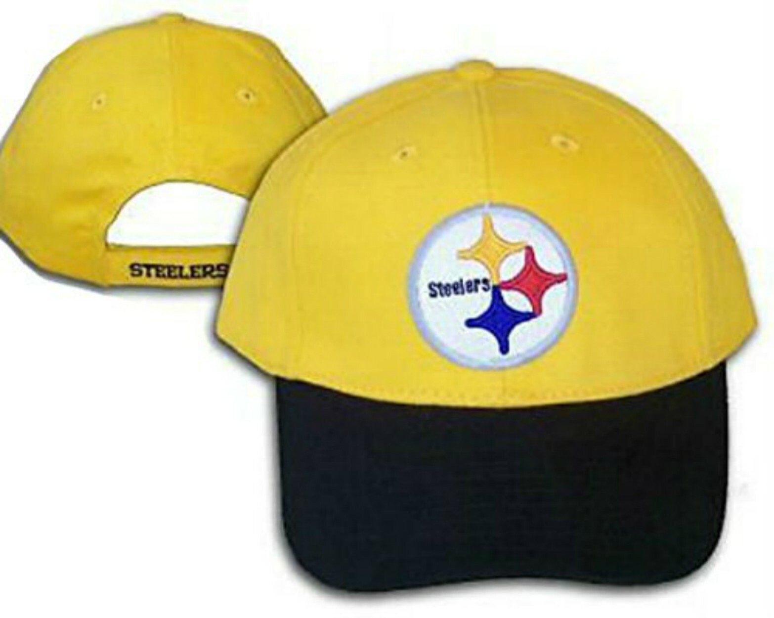 Pittsburgh Steelers NFL Team Apparel Adjustable Hat Cap Classic Black & Gold