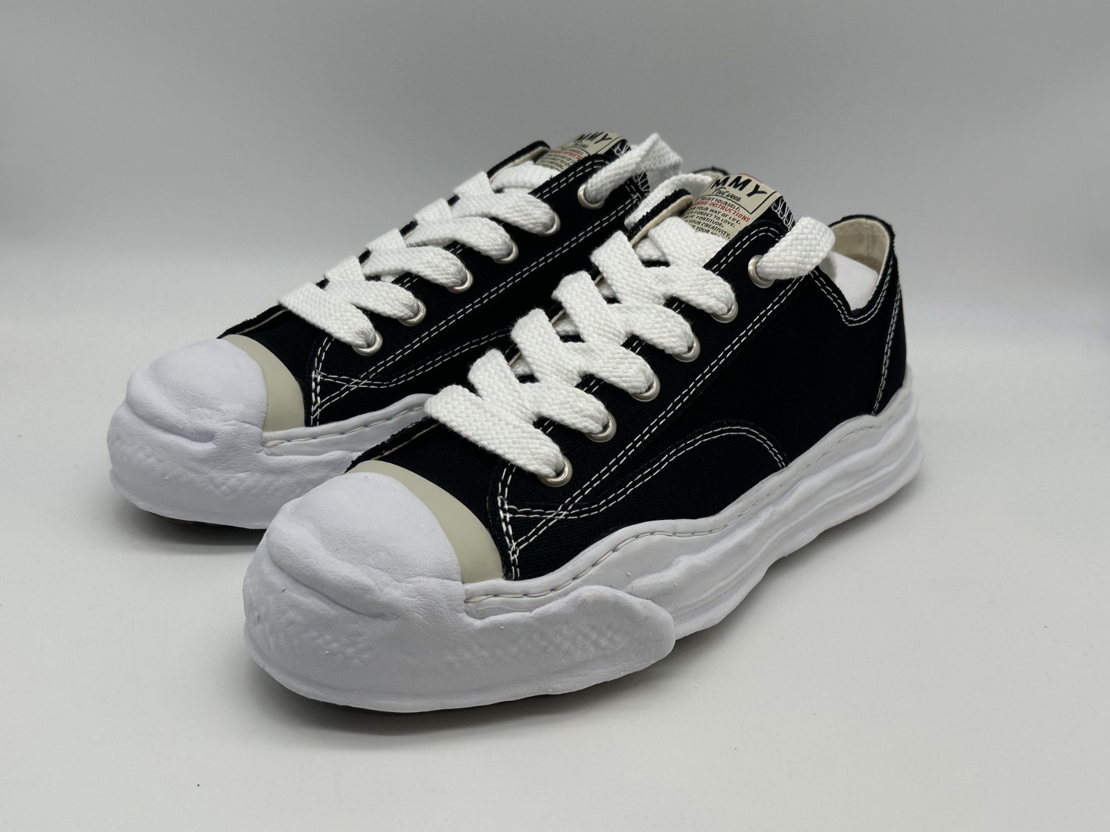 NEW Maison Mihara Yasuhiro Hank OG Sole Canvas Low A05FW702-BLK Sz 36-45 EU