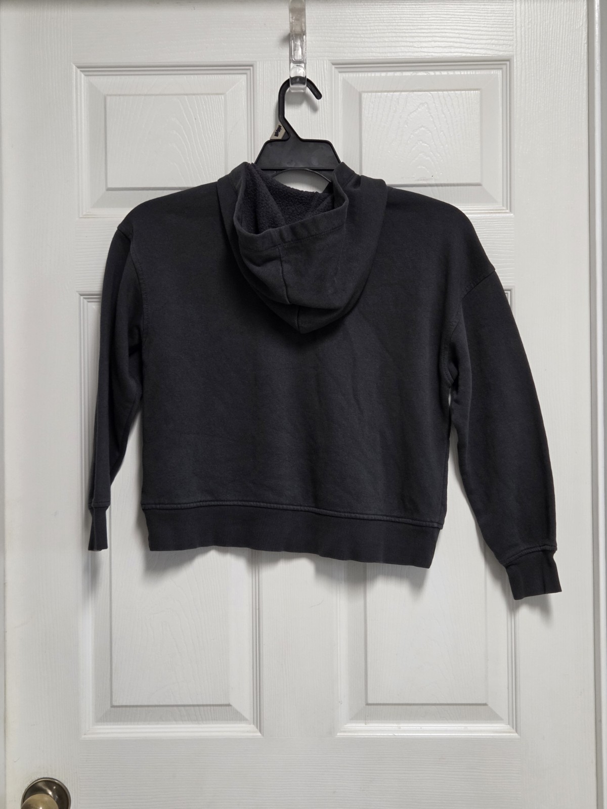 OLD NAVY set of 2 Black Gray Logo Sweaters, Girls Large 10-12