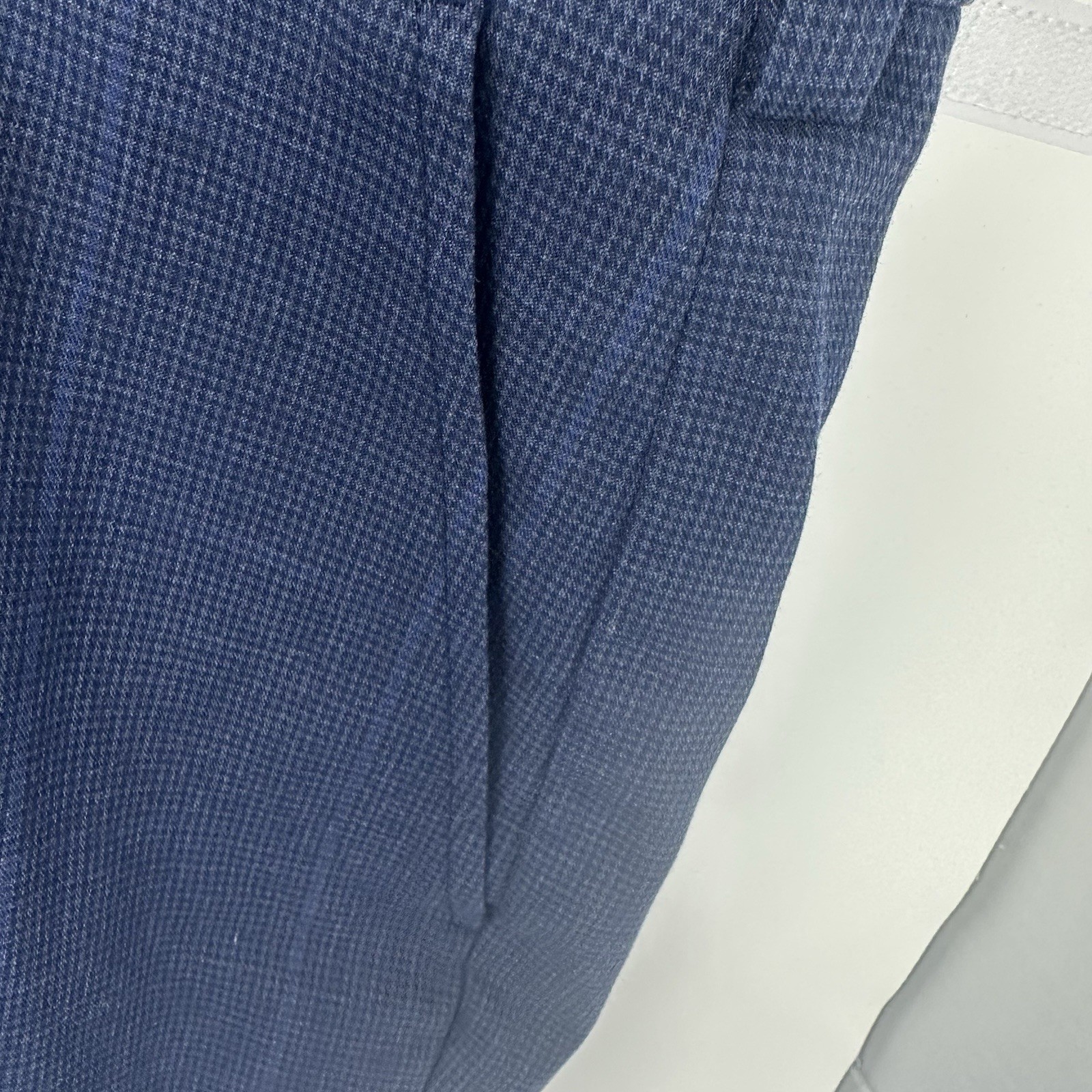 Brooks Brothers Advantage Chino Pants Men Size 36 X 34 Navy Plaid Clark