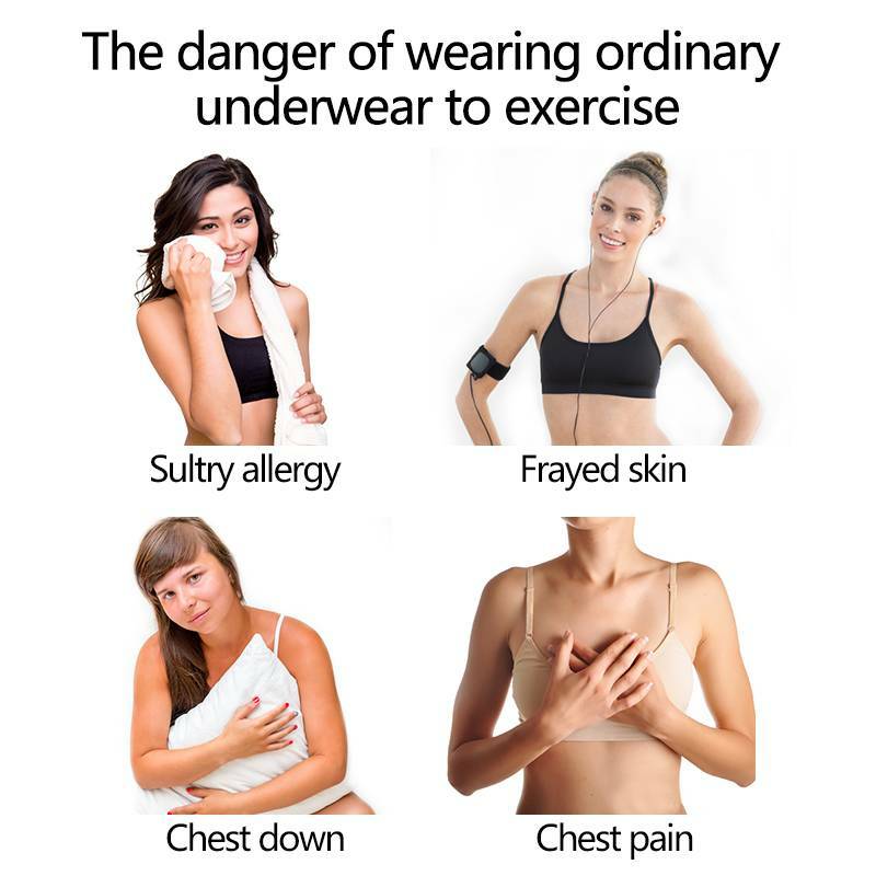 Women’s Front Closure Posture Wireless Back Support Full Coverage Bra Wide Strap