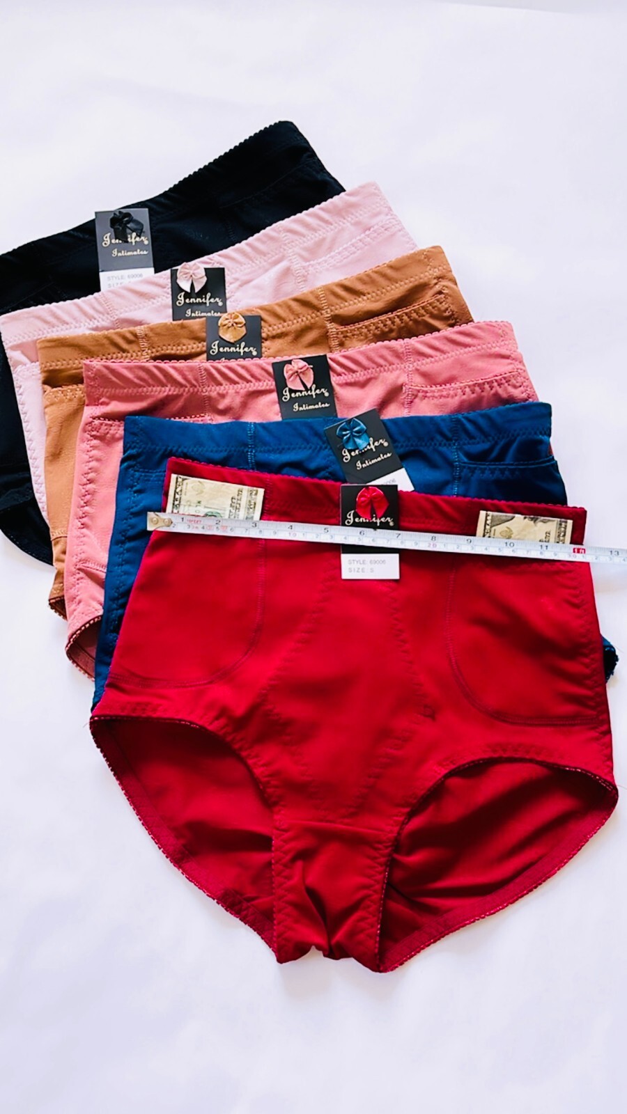 3/6 Pack High Waist Briefs Girdles Panties Tummy Control 2 pocket Travel Plus Sz
