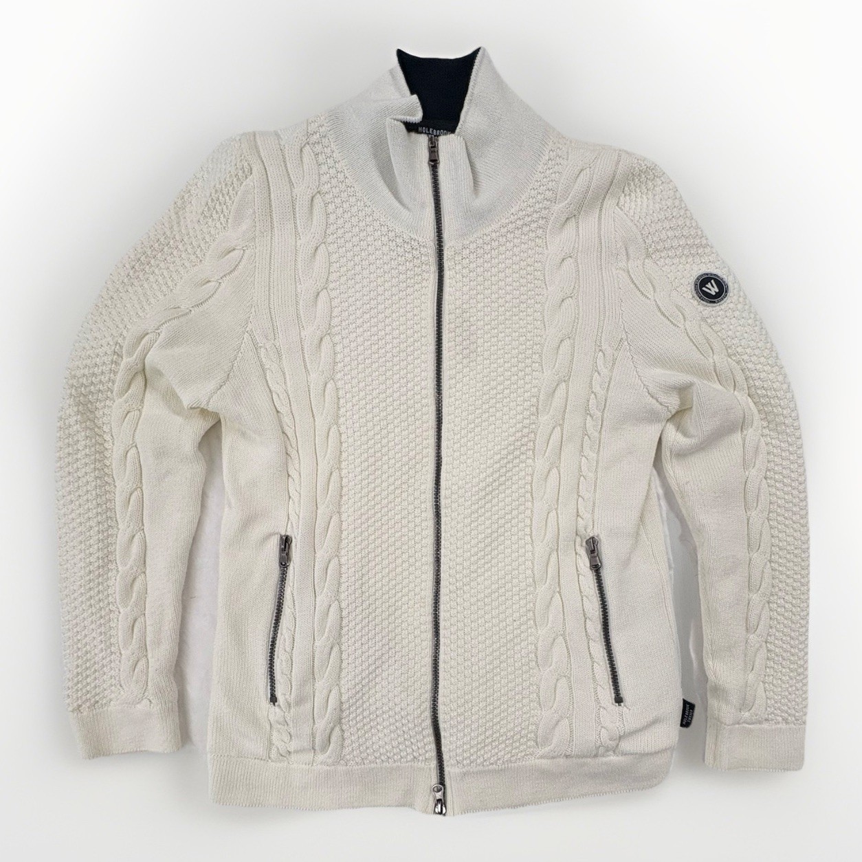 Holebrook Sweden Women’s Windproof Full Zip Sweater Jacket Organic Cotton Large