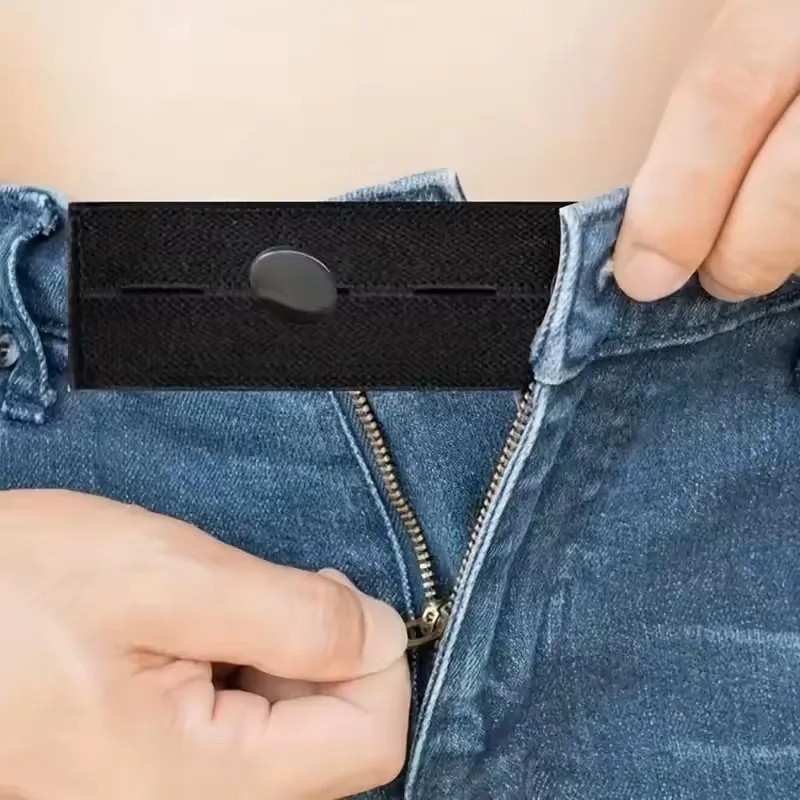 5PCS Waist Extender Button Elastic for Jeans Pants Button Extender Women Men