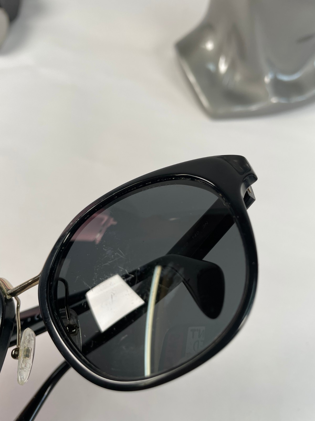 PRADA SPR17T 1AB-5S0 Black Sunglasses 53-20-140 Black Lenses