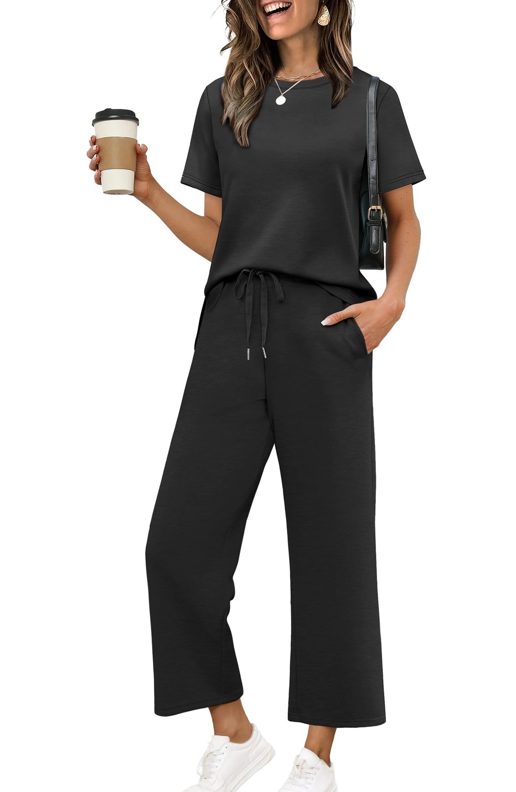 Lounge Sets for Women Casual Summer Two Piece Travel Outfits Spring Loungewea…