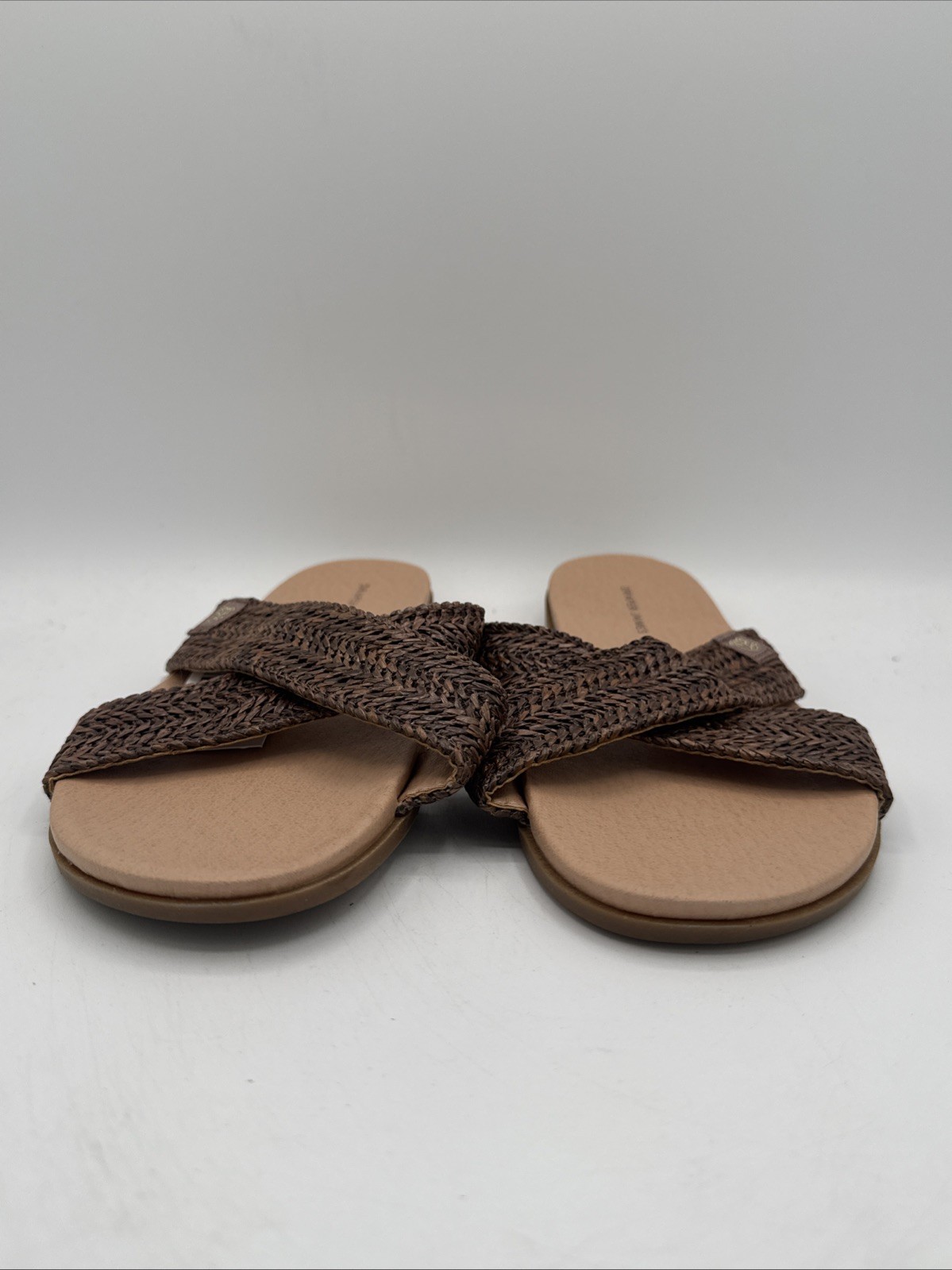 Draper Size 8M / ALEX / Brown / Raffia Woven Sandals / Women’s Shoes