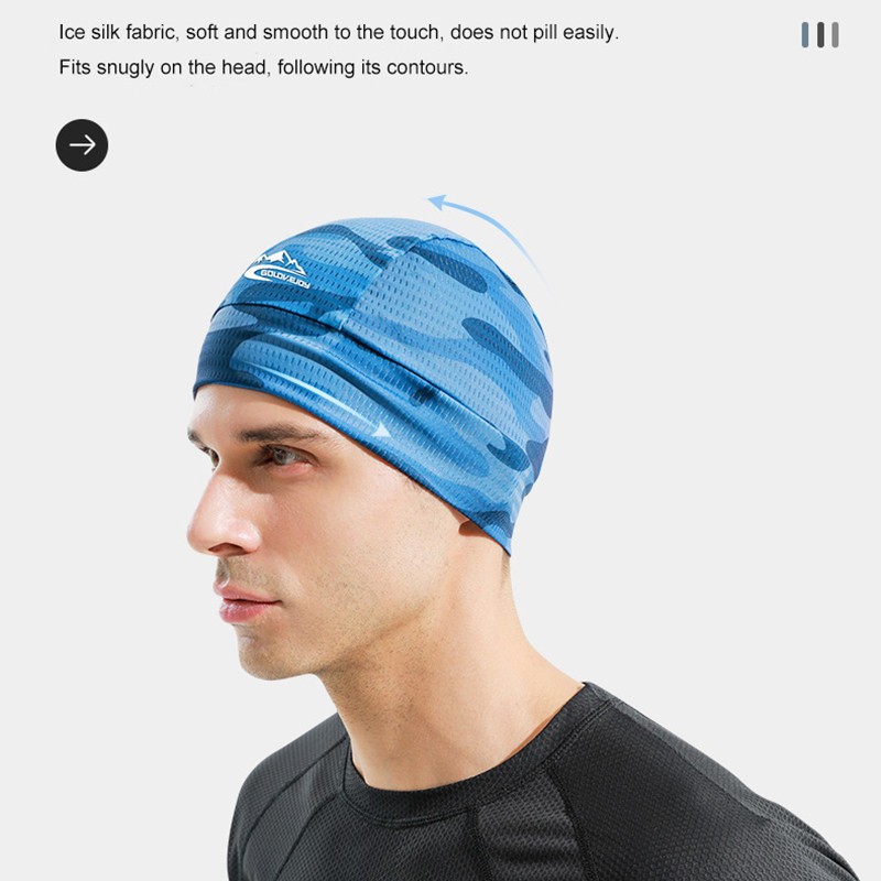 Skull Cap Helmet Liner Sweat Wicking Cycling Cap Beanie Hat Running Cap Headwear