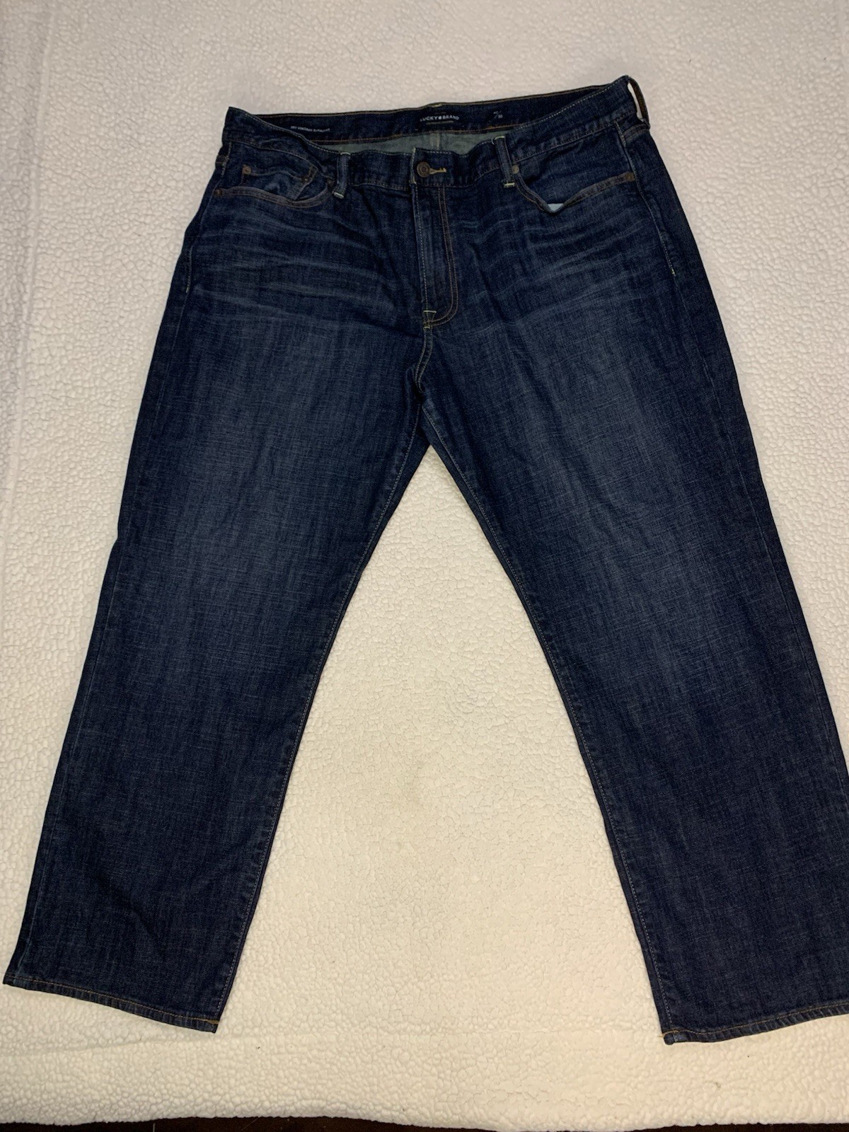 Lucky Brand Men’s Dark Wash Straight Denim Jeans relaxed whisking
