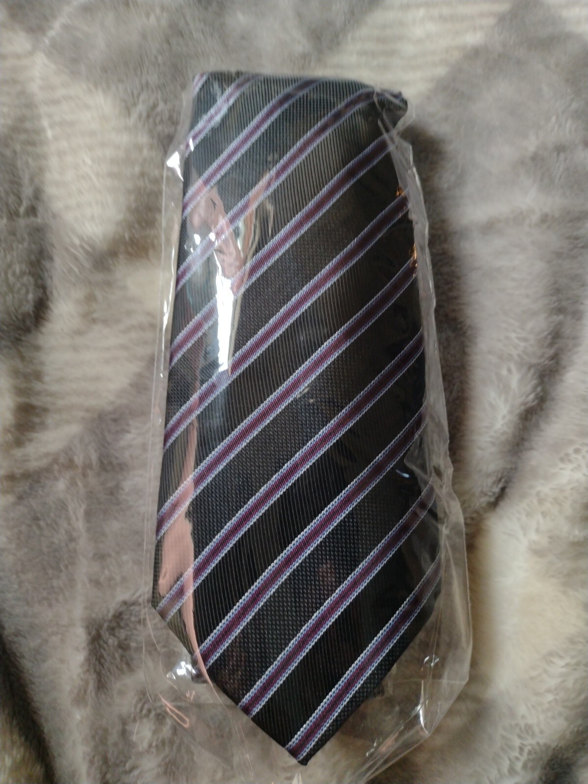 WeiShang Necktie Black Striped NEW Silk Men’s Tie 3.25″ Classic Neck Tie