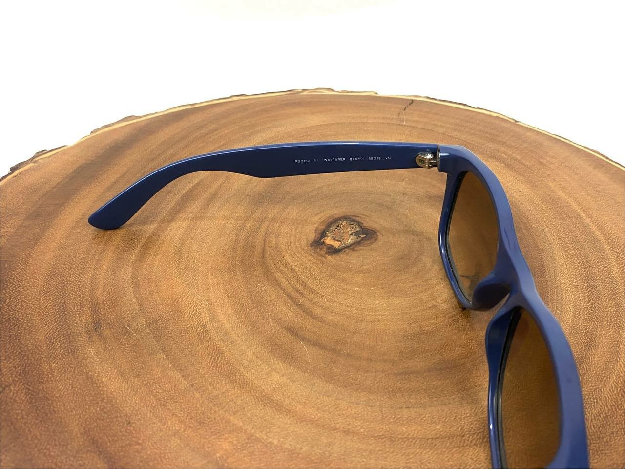 Ray Ban Sunglasses FRAME ONLY NEW WAYFARER RB 2132 874/51 Blue 55 18 mm Italy