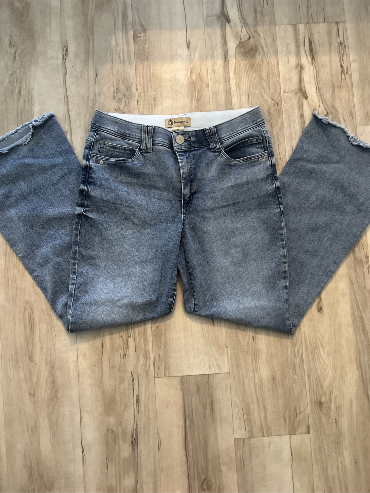 Women’s Democracy Boot Cut AB Technology Slightly Distressed Jeans Size 12