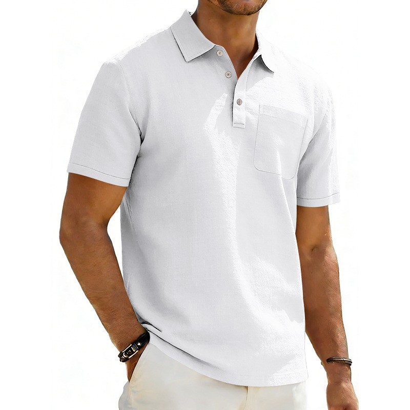 Summer Casual Lapel Polo Shirt For Men