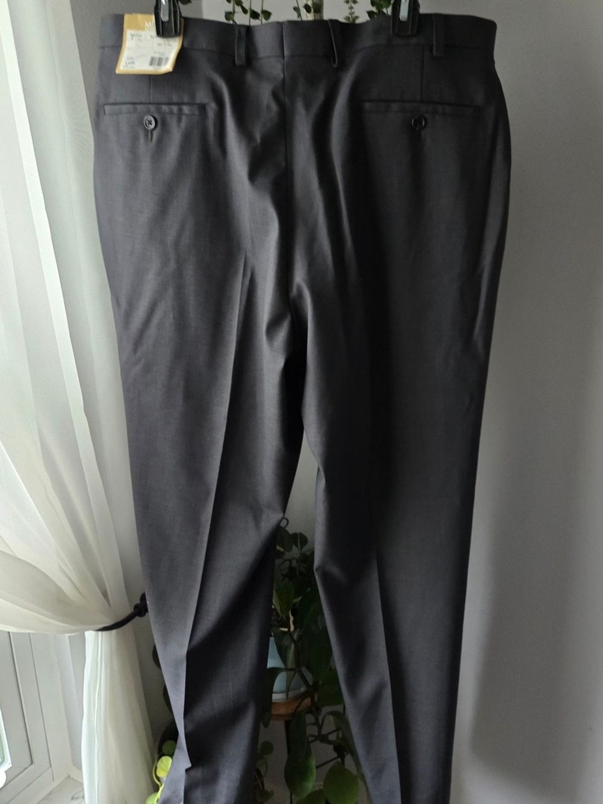 NWT Michael Kors Men’s Flat Front Dress Pants Gray Slacks 38×32 Corporate