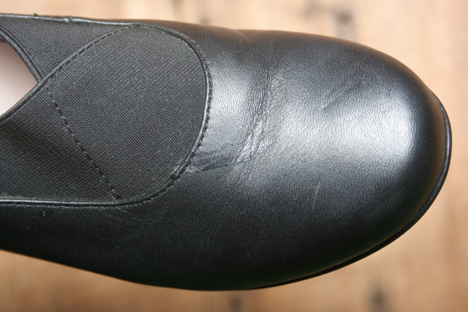 DANSKO ‘Ann’ Black Leather & Elastic Gore Loafers EUR 37 | US 6.5-7 (Defect)