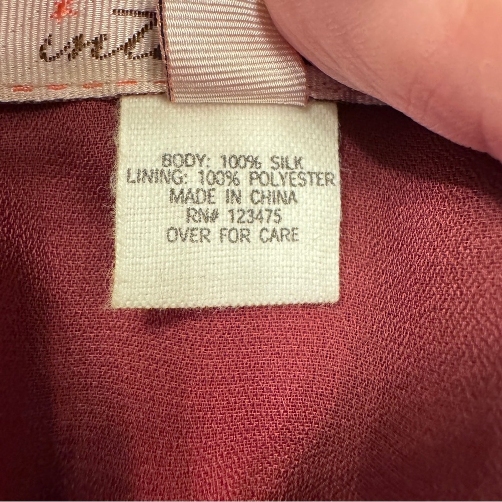 Plum Silk Bow Detail Tank Top Size Large Dressy Cami