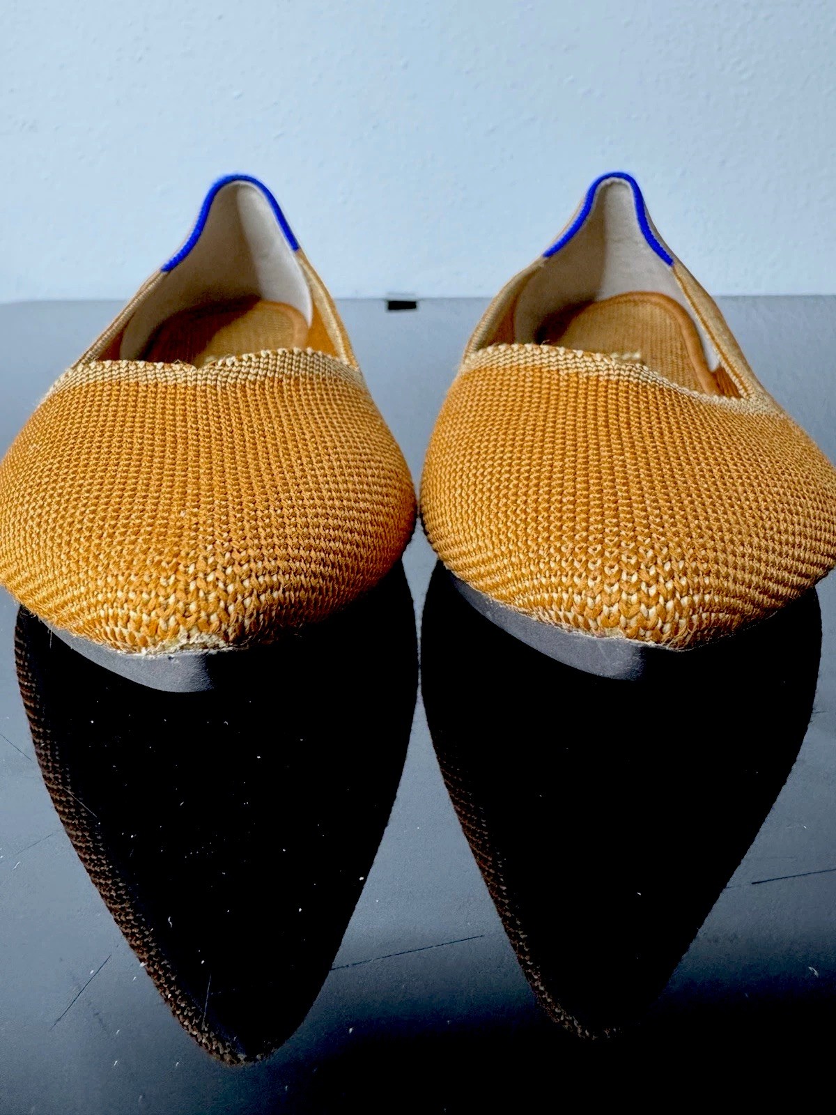 Rothy’s The Point Women’s Flats Marigold Yellow Size 7.5 Excellent Condition