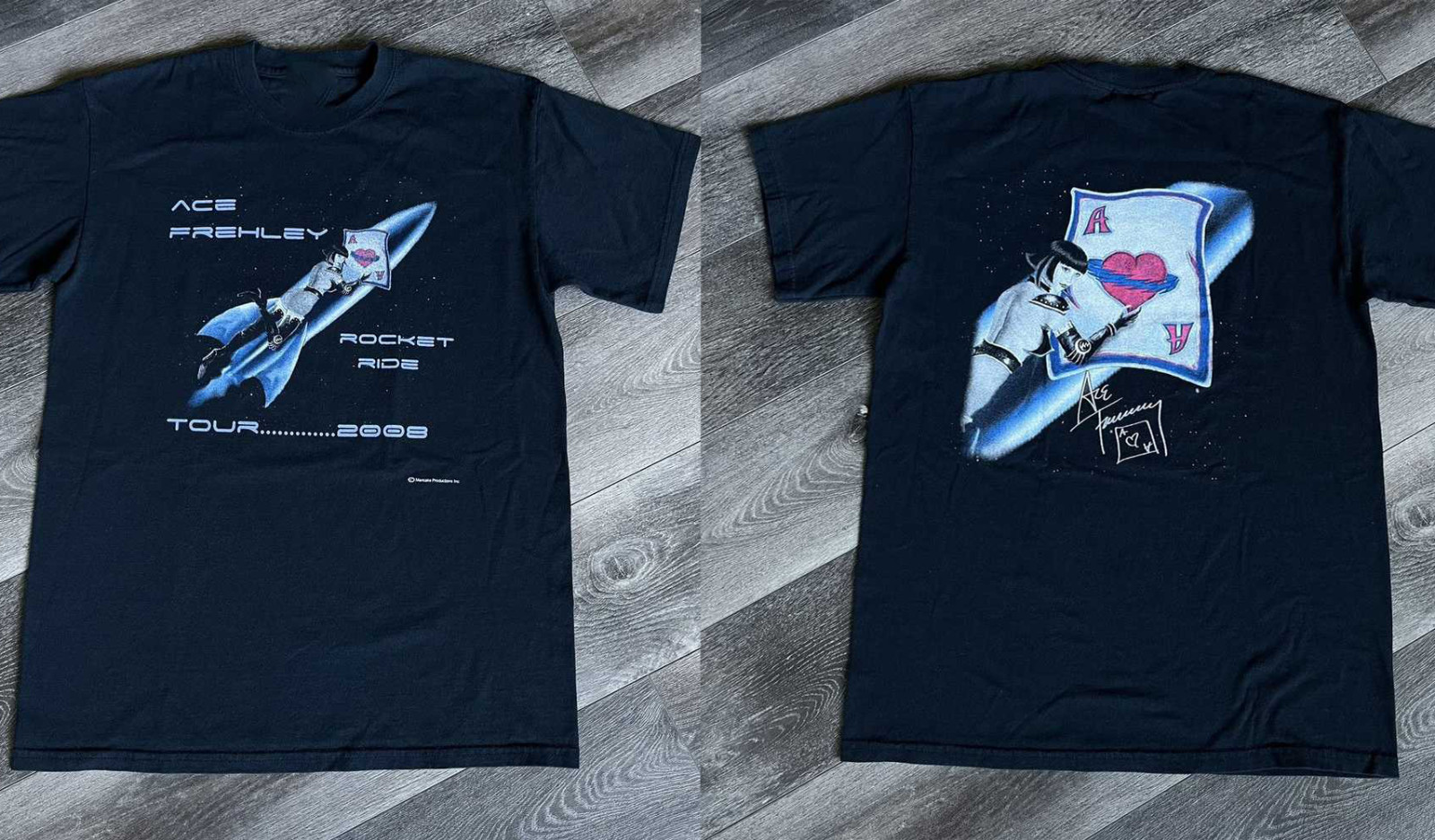 Ace Frehley y Rocket Ride Band Tour 2sides T-shirt S to 5XL NZ410