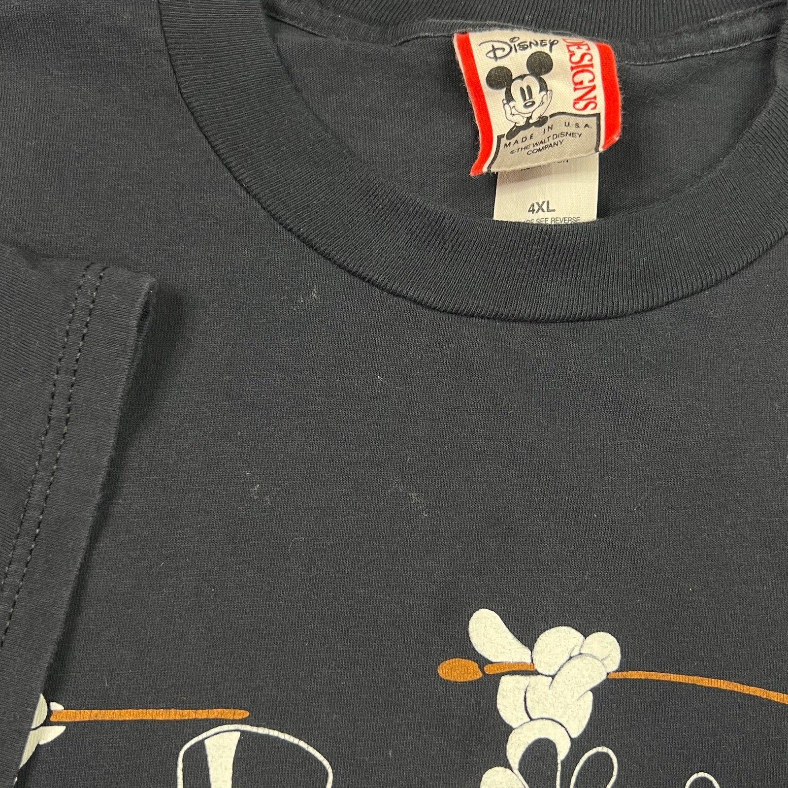 Vintage Disney MGM Studios Theme Park Mickey Mouse Top Hat Tee 4XL 27.5″x32″