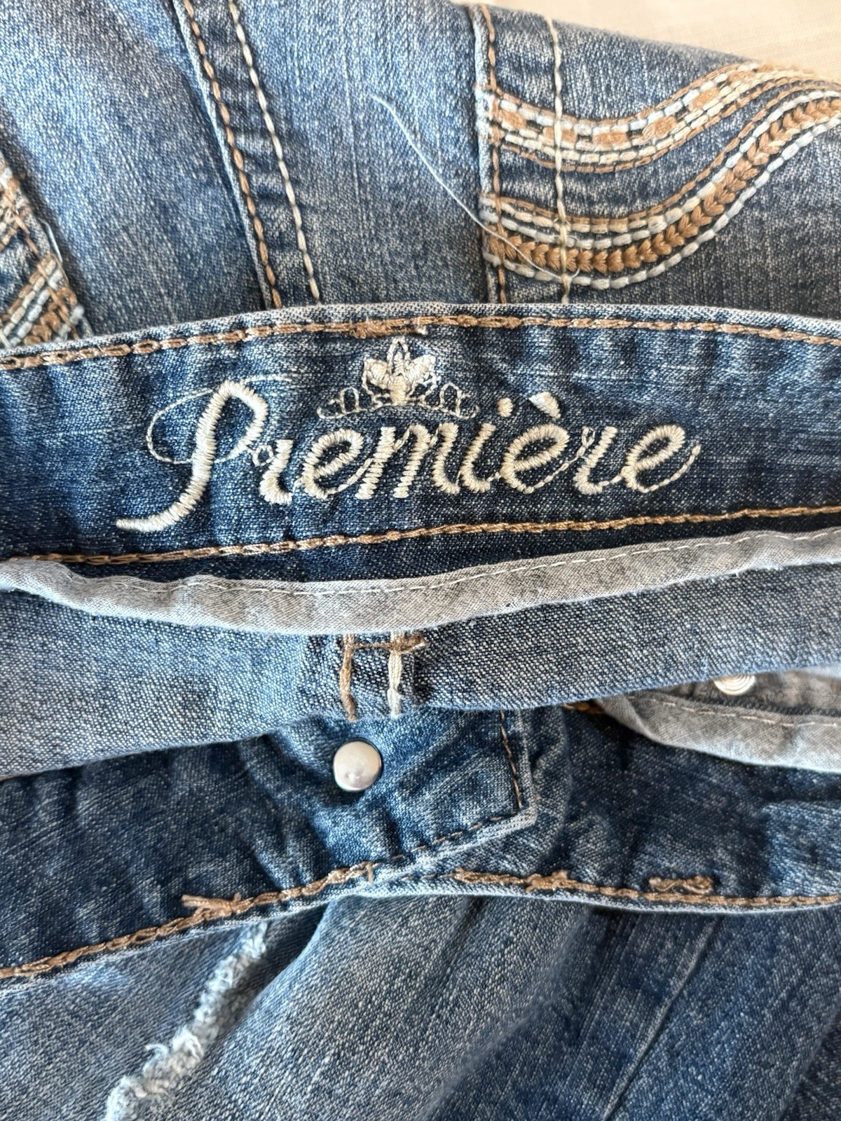 Y2K Rue 21 Premiere Super Low Rise Bootcut Flare Jeans Juniors size 5/6
