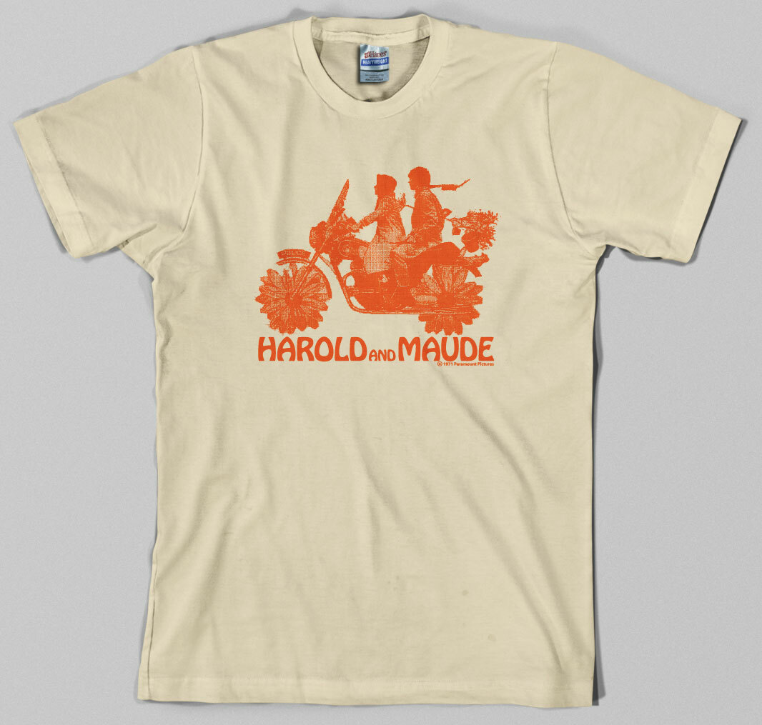 Harold and Maude T Shirt, 1971 movie, film, black comedy, sing out, ALL SIZES