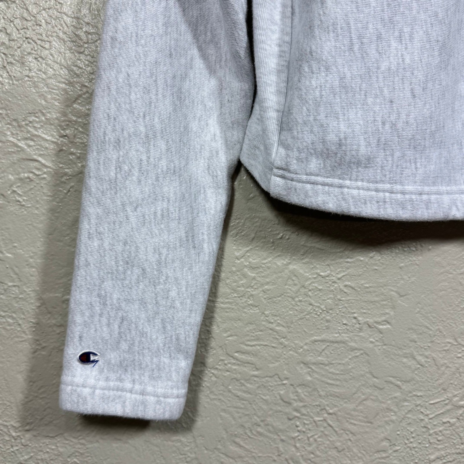 Butler Champion Reverse Weave Hoodie Cropped Sweatshirt Small Spellout Logo Y2K
