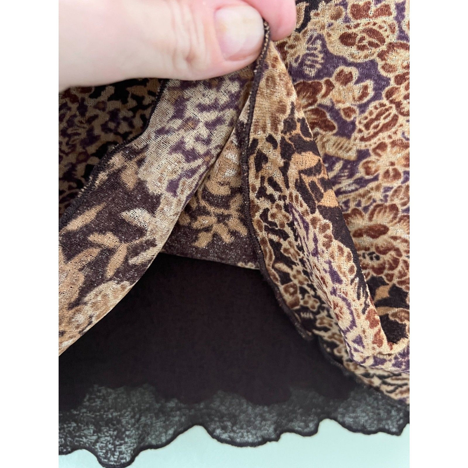 White Stag Vintage Paisley Long Sleeve Work Blouse Size Large