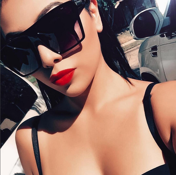 Lauren Flat Top Oversized HUGE Large Square Aviator Women Sunglasses GAFAS SHADZ